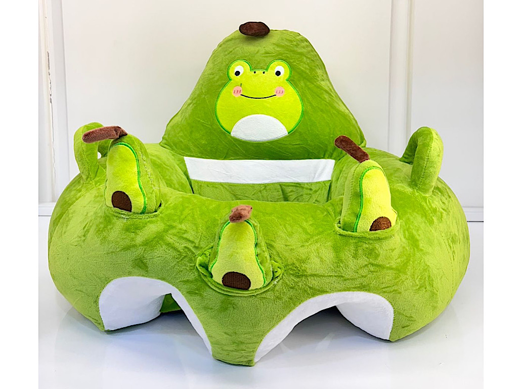 مبل آموزشی و مخملی نوزادی طرح آواکادو سبز رنگ