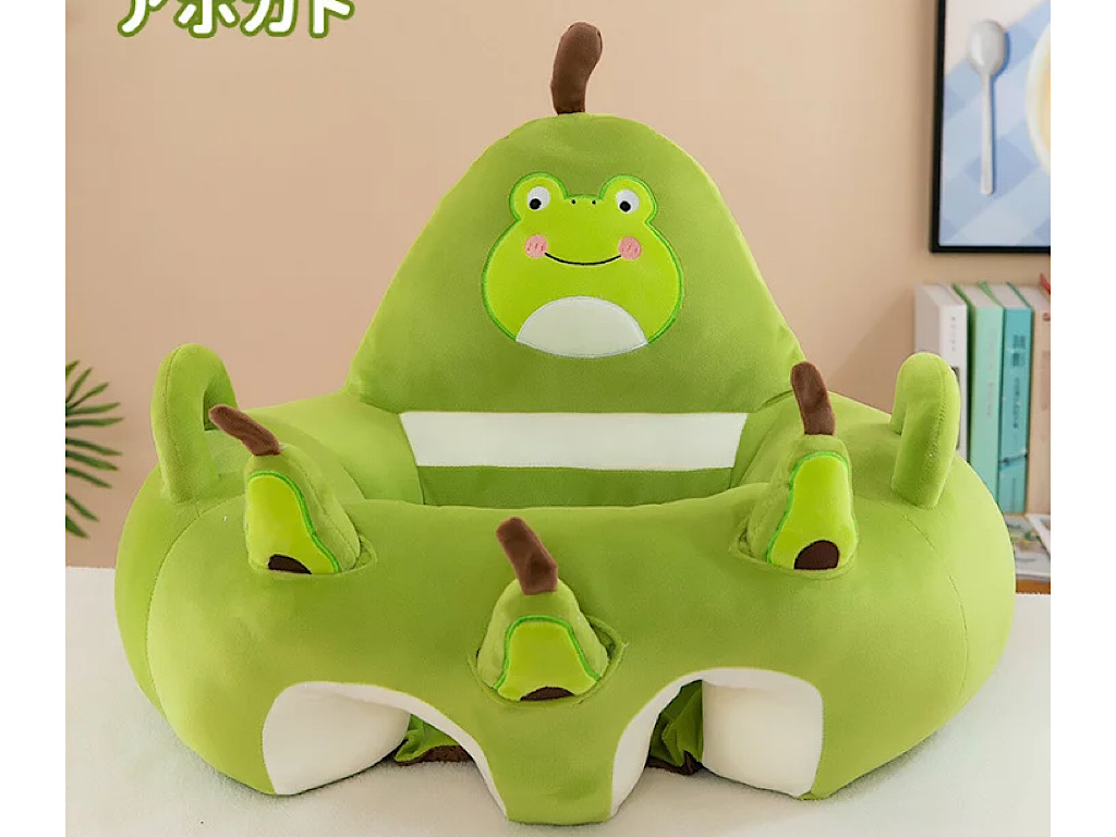 مبل آموزشی و مخملی نوزادی طرح آواکادو سبز رنگ