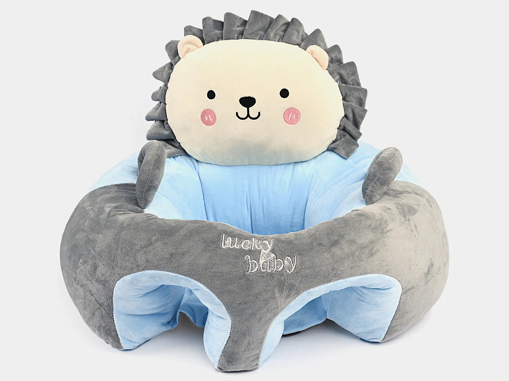 مبل آموزشی و مخملی نوزادی طرح شیر آبی رنگ