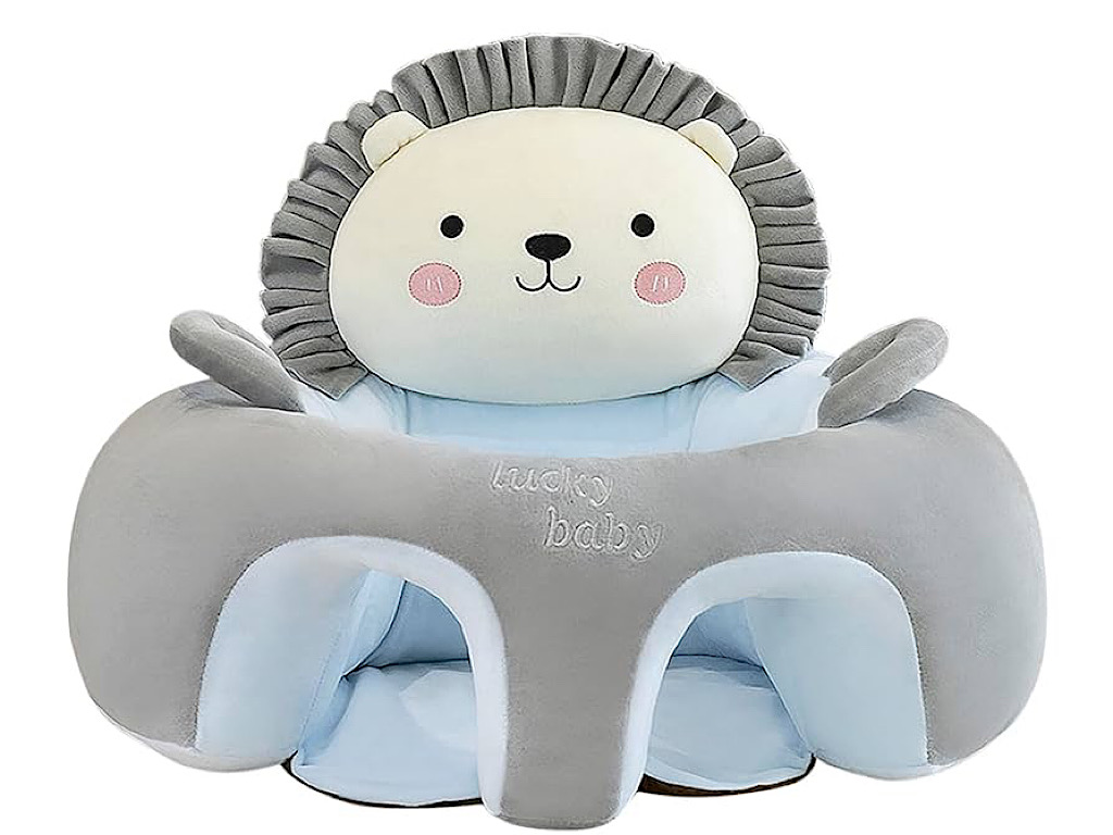 مبل آموزشی و مخملی نوزادی طرح شیر آبی رنگ