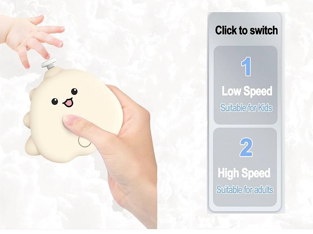 سوهان ناخن شارژی نوزاد و کودک طرح دایناسور عروسکی