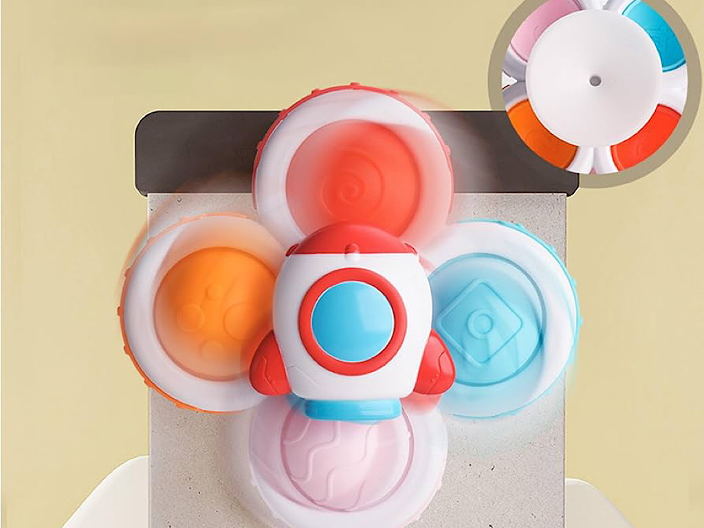 اسپینر چسبان 3 عددی طرح سفینه فضایی اسباب بازی ind baby