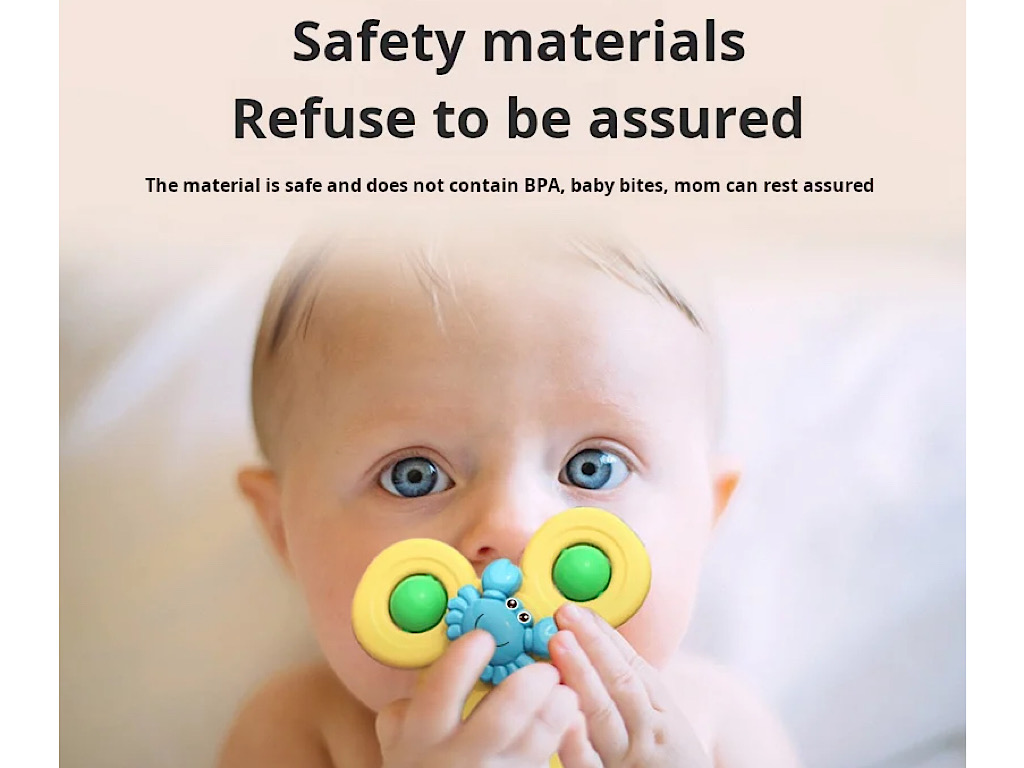 اسپینر جغجغه ای چسبان 3 عددی اسباب بازی طرح دایناسور