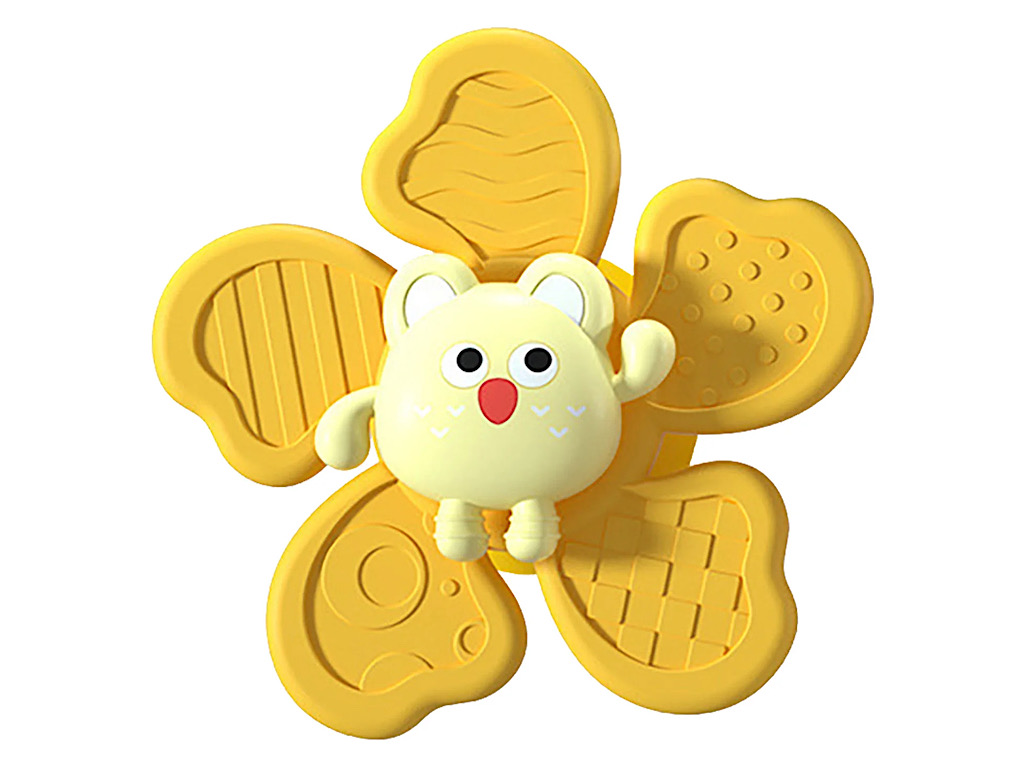 اسپینر چسبان جغجغه ای 3 عددی طرح گل