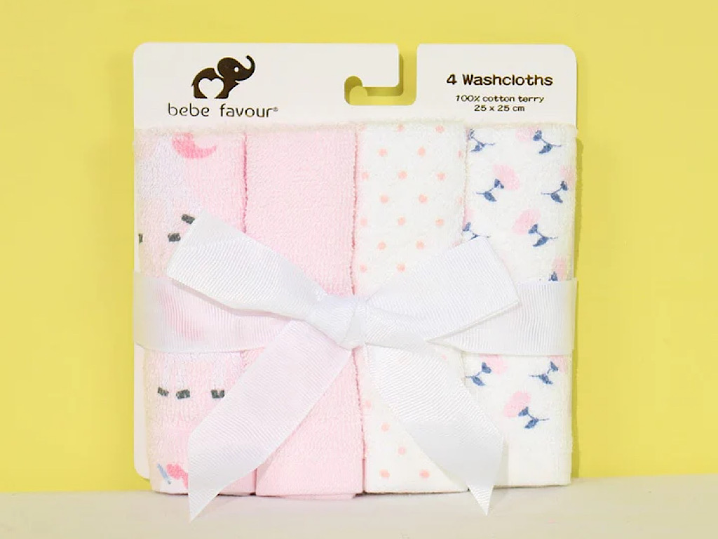 حوله دست و صورت 4 عددی نوزادی bebe favour