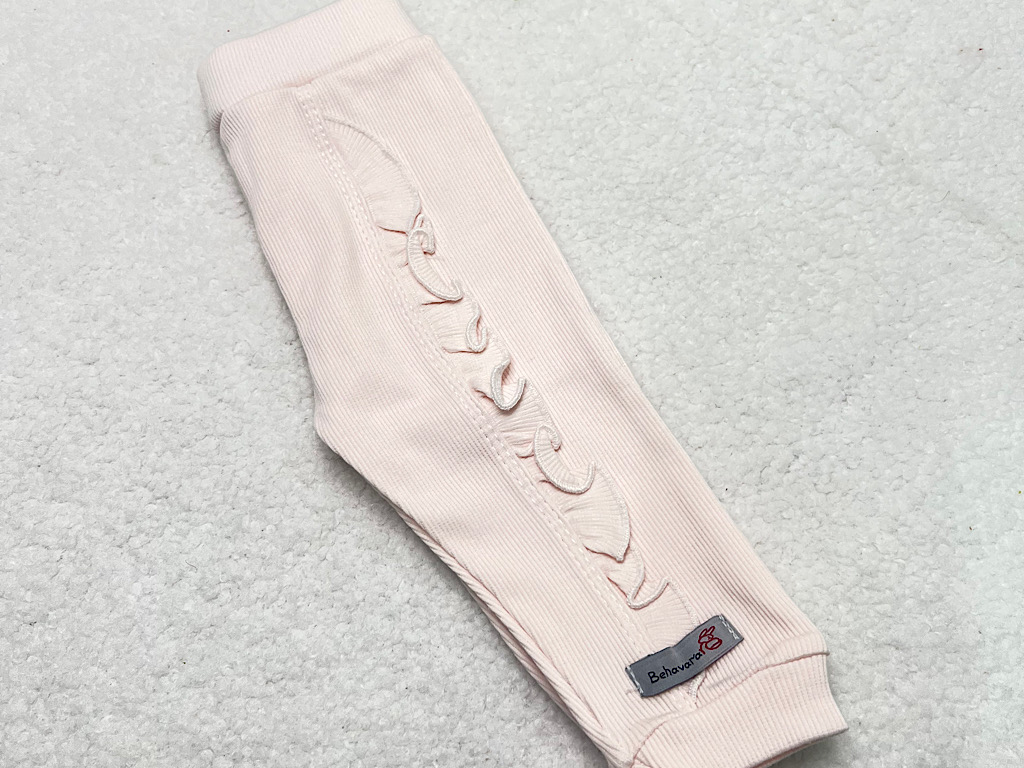 شلوار راحتی نوزادی دخترانه رنگ صورتی طرح هیوا به آوران behavaran