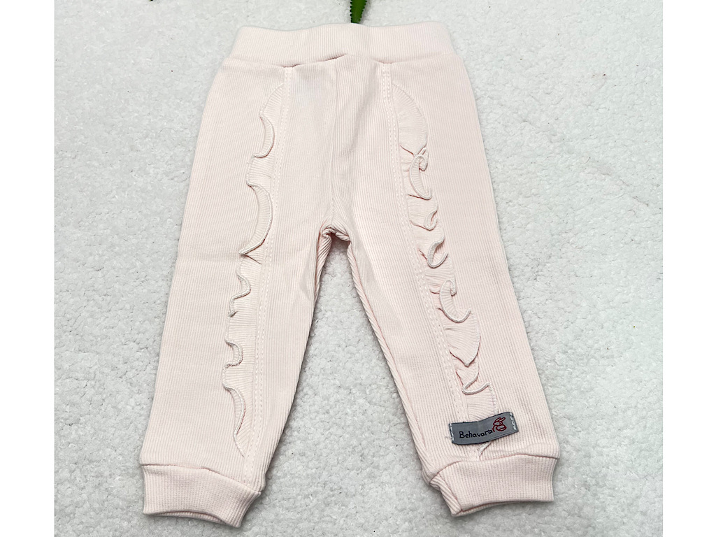شلوار راحتی نوزادی دخترانه رنگ صورتی طرح هیوا به آوران behavaran