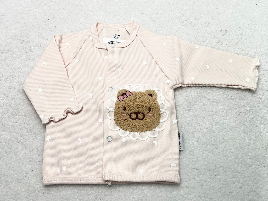 بلوز مانتویی نوزادی دخترانه طرح هیوا به آوران behavaran