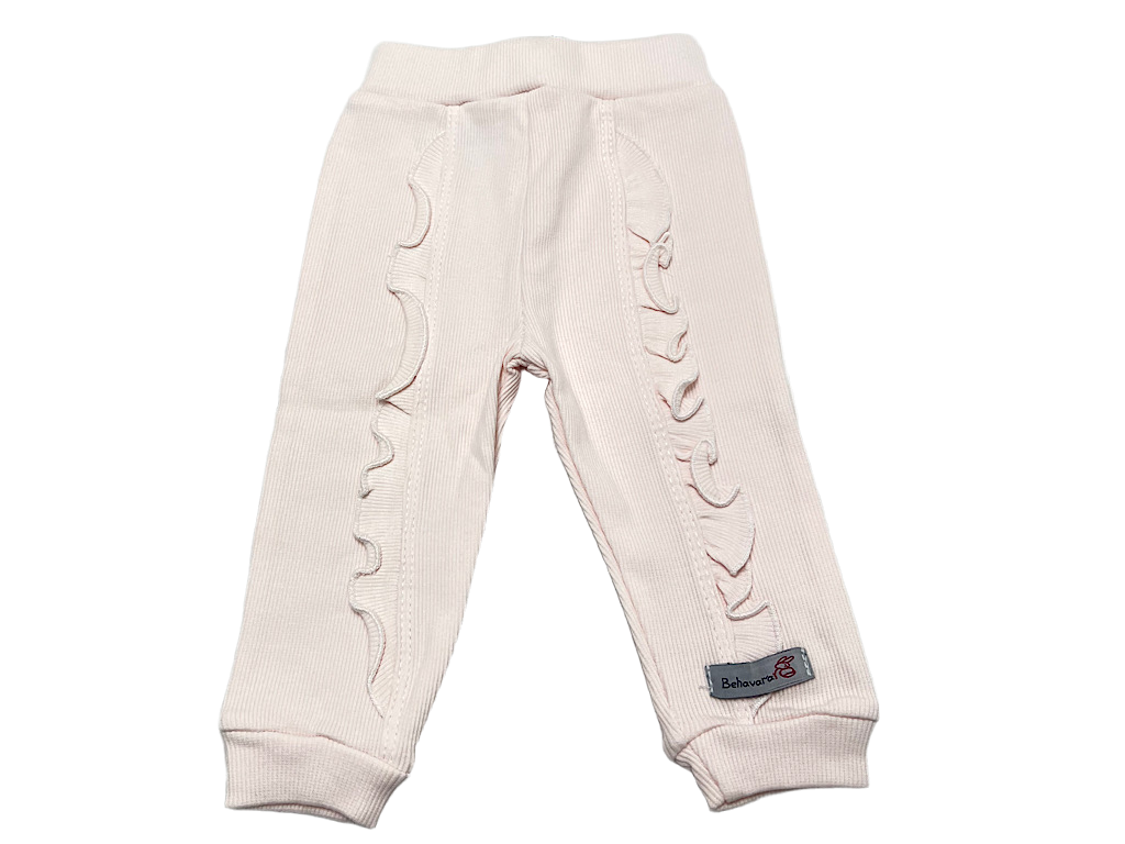 شلوار راحتی نوزادی دخترانه رنگ صورتی طرح هیوا به آوران behavaran