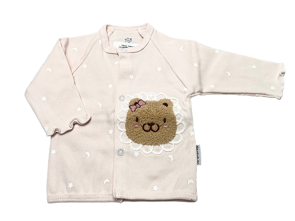 بلوز مانتویی نوزادی دخترانه طرح هیوا به آوران behavaran