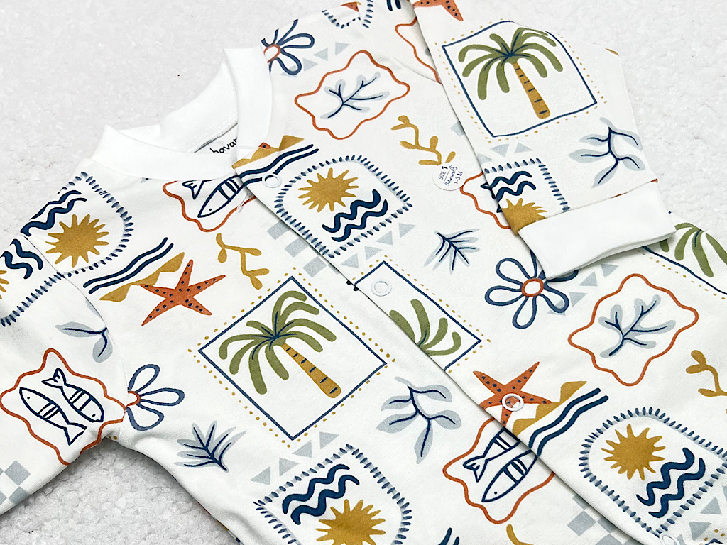 سرهمی نوزادی طرح هاوایی به آوران Behavaran