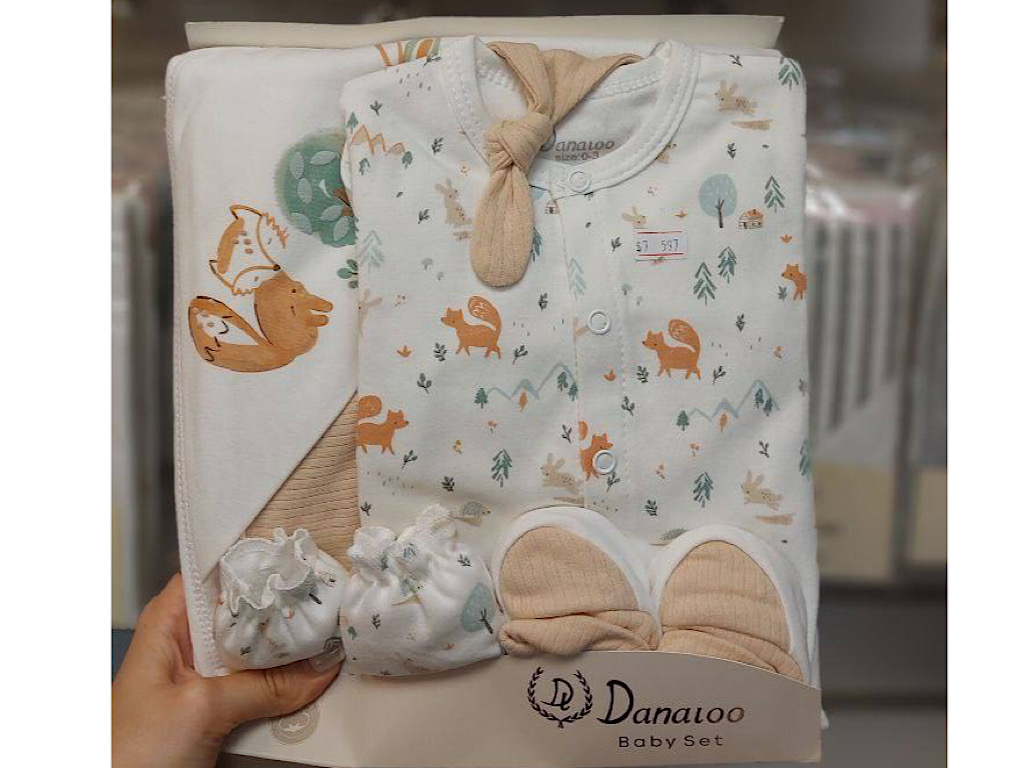 ست بیمارستانی 7 تکه طرح روباه و خرگوش دانالو danaloo