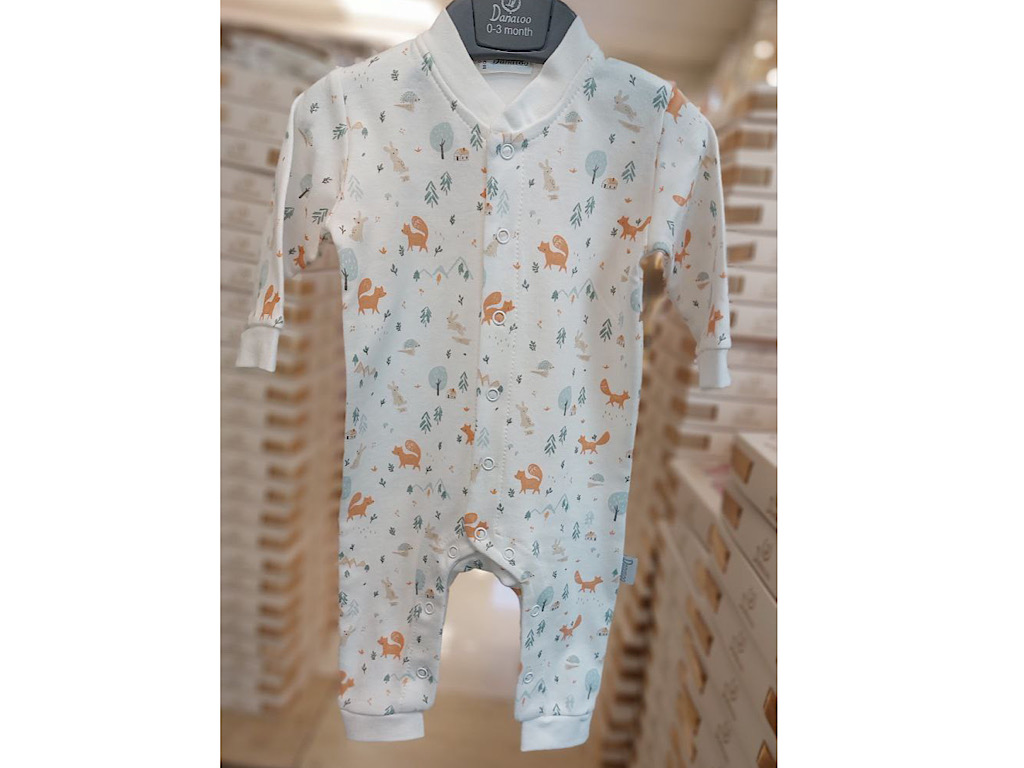 سرهمی نوزادی پسرانه طرح روباه و خرگوش دانالو danaloo