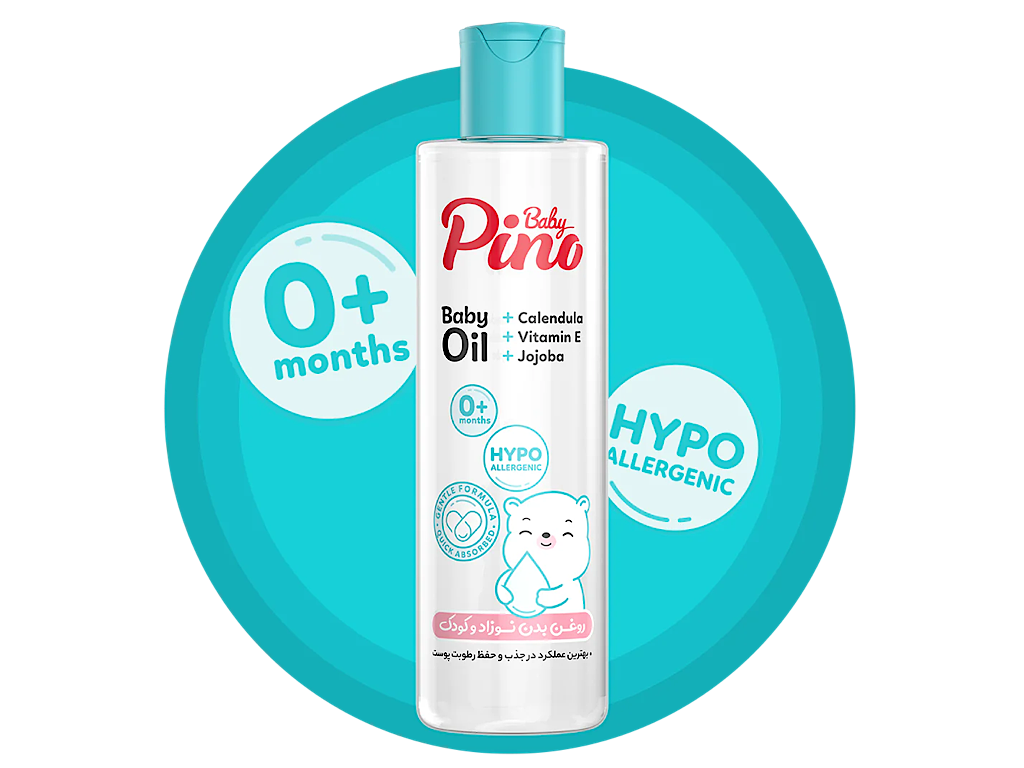 روغن بدن نوزادو کودک 200 میل پینو بیبی pino baby