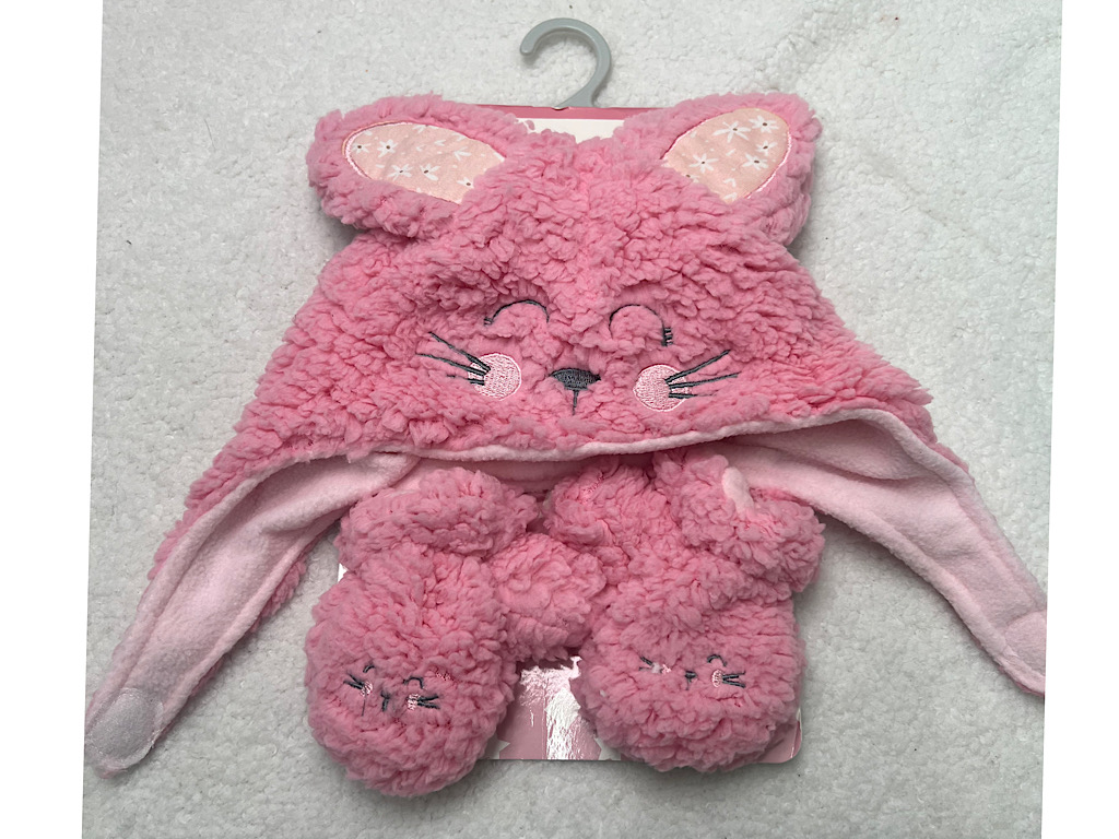 ست کلاه و دستکش نوزادی پولیشی AIFEIER