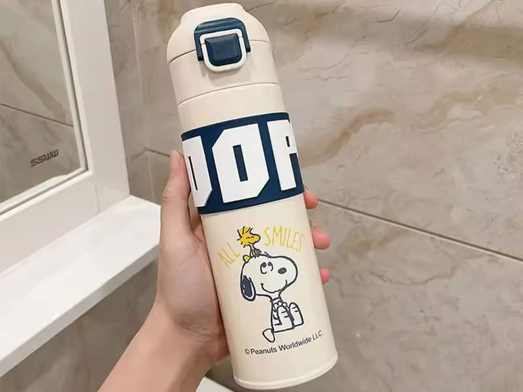 فلاسک استیل دوجداره با حجم 500 میلی لیتر مدل اسنوپی