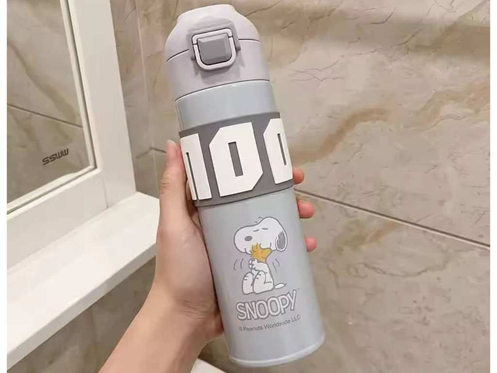 فلاسک استیل دوجداره با حجم 500 میلی لیتر مدل اسنوپی