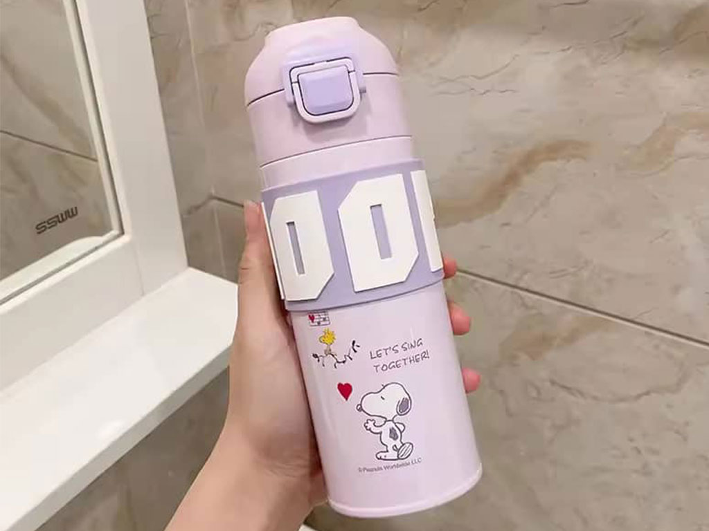 فلاسک استیل دوجداره با حجم 500 میلی لیتر مدل اسنوپی