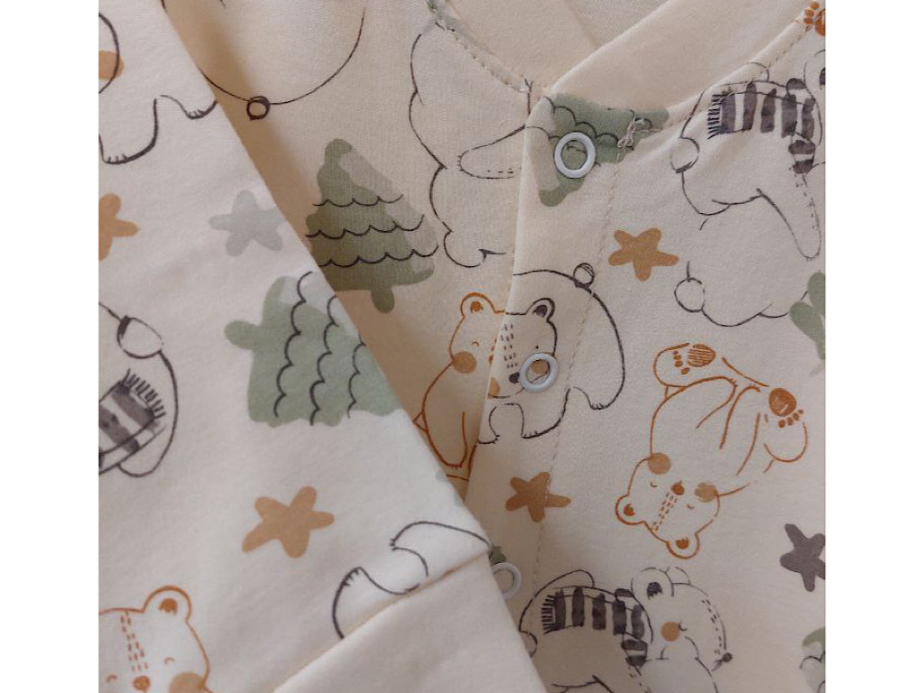 سرهمی نوزادی پسرانه طرح گل و حیوانات دانالو danaloo