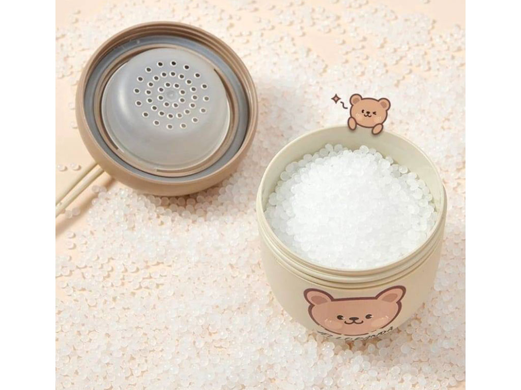 انبار و ظرف ذخیره شیر خشک و غذا 320 میل طرح بلوط با عکس تدی