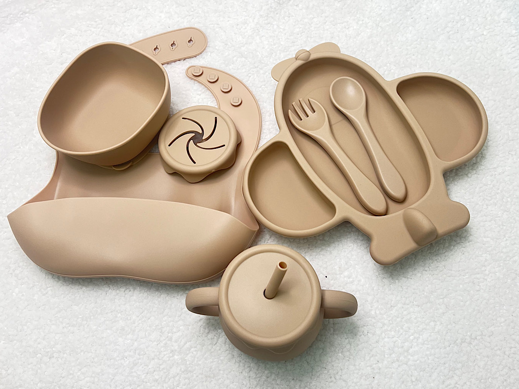 ست ظرف غذا سیلیکونی 9 تکه هواپیما