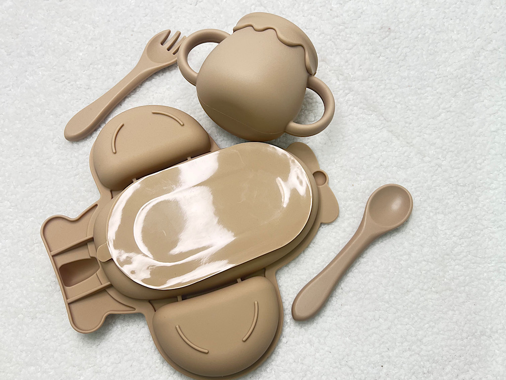 ست ظرف غذا سیلیکونی 9 تکه هواپیما