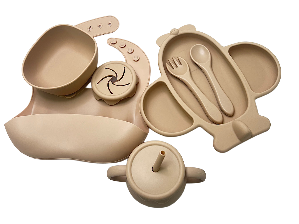 ست ظرف غذا سیلیکونی 9 تکه هواپیما