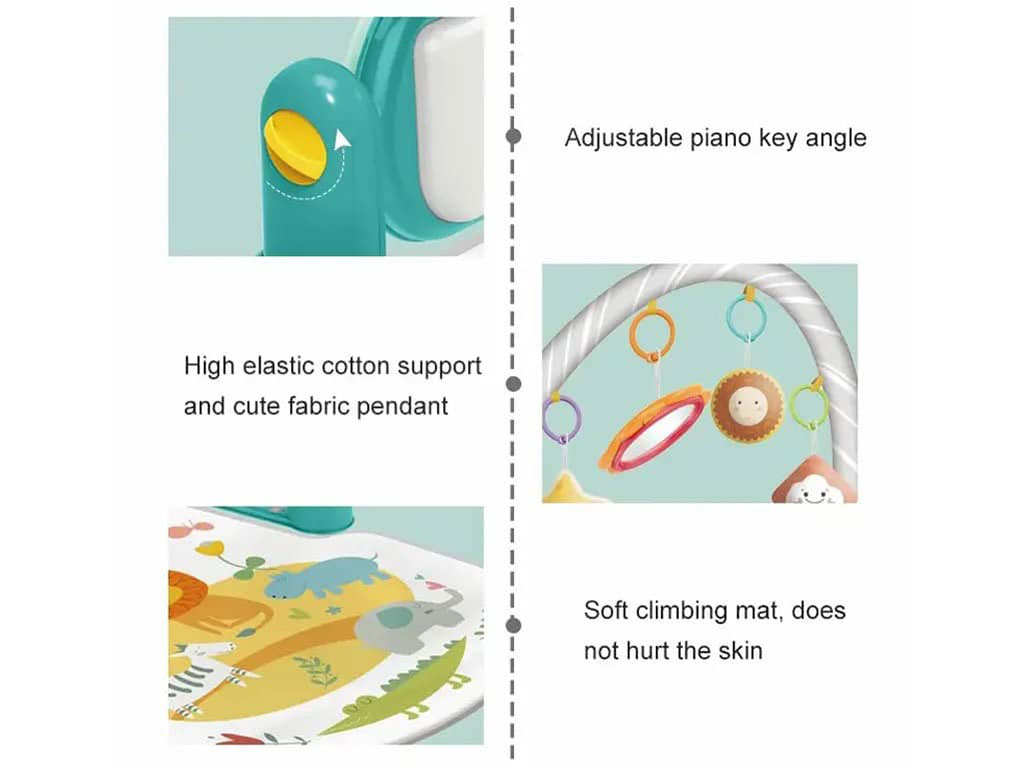 تشک بازی موزیکال نوزادی مدل جنگل هانگر huanger