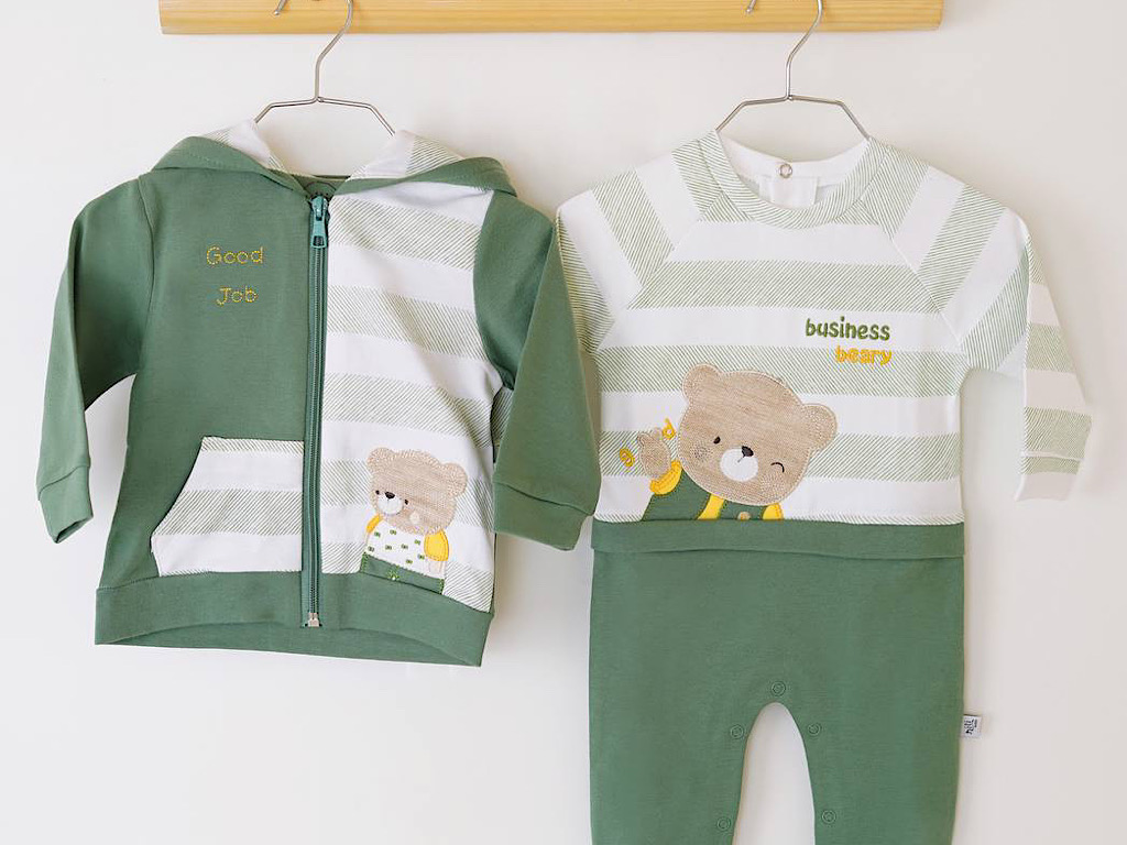 سوئیشرت  نوزادی پسرانه طرح لاکی نیلی nili