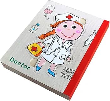 پازل چوبی کتابی کودک  (14*17 سانتی متر)