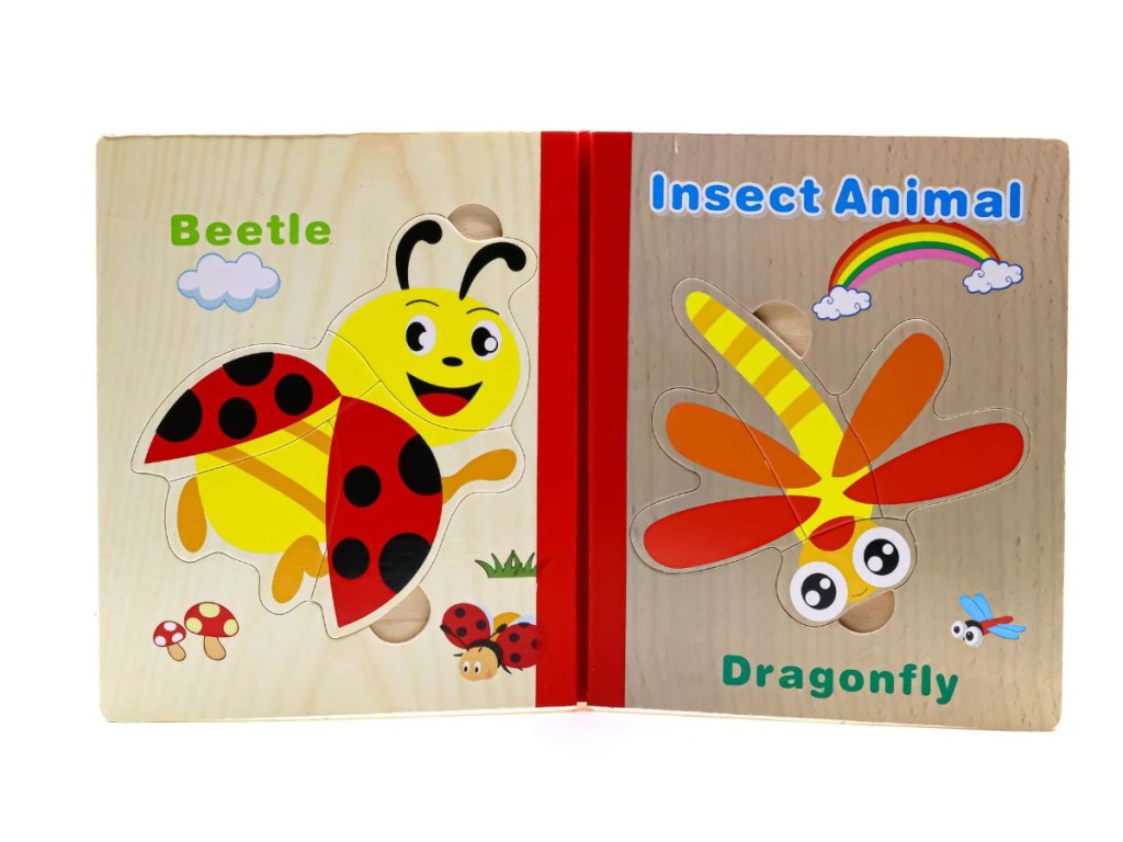 پازل چوبی کتابی کودک  (14*17 سانتی متر)