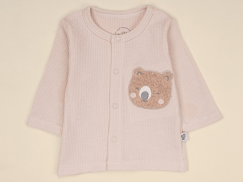 بلوز مانتویی نوزادی طرح کانگورو و دوستان نیلی nili