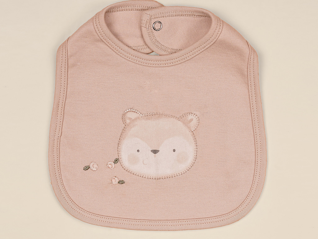 پیشبند نوزادی طرح فندق نیلی  nili