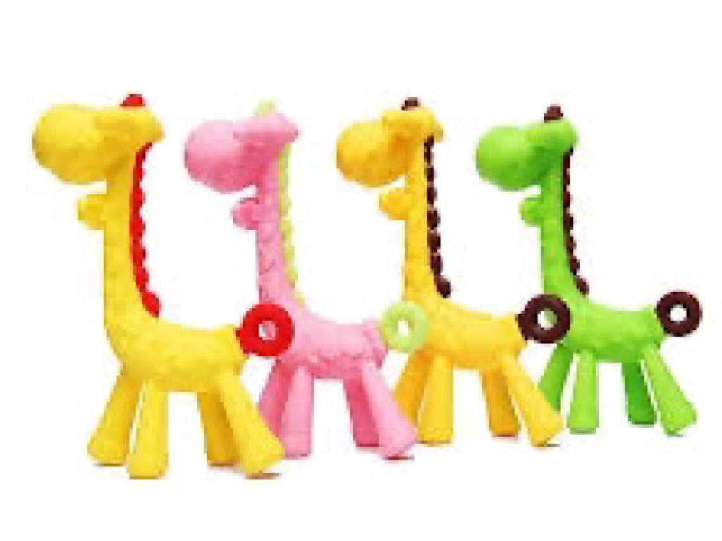 دندانگیر سیلیکونی نوزادی طرح زرافه