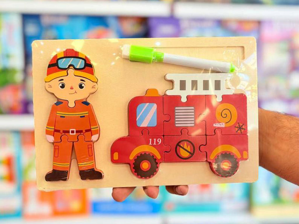 پازل برجسته مشاغل پشت وایت بردی