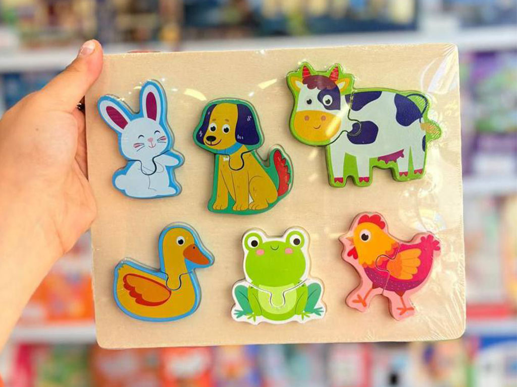 پازل برجسته 2 تکه 6تایی