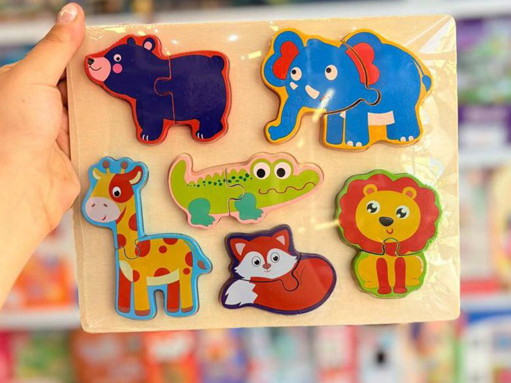 پازل برجسته 2 تکه 6تایی