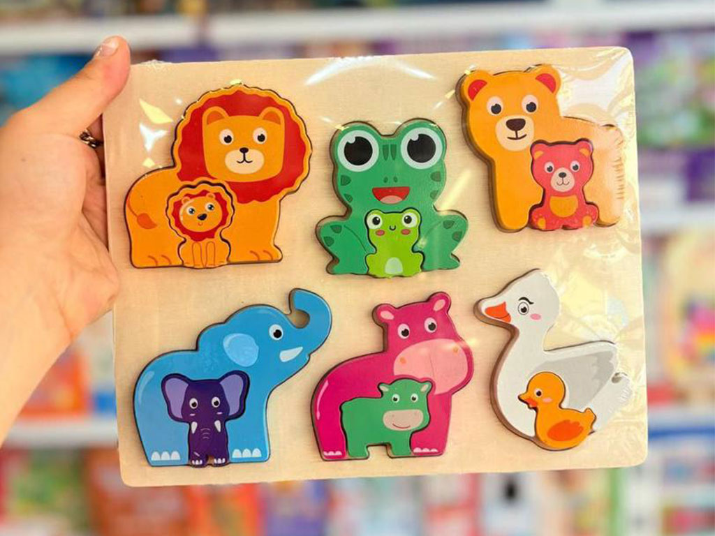 پازل برجسته 2 تکه 6تایی