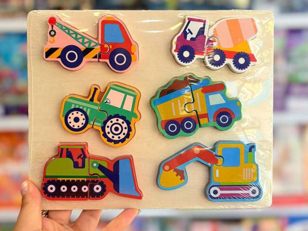 پازل برجسته 2 تکه 6تایی