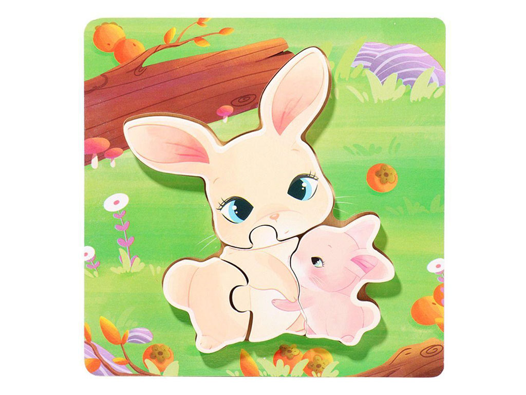 پازل برجسته 4 تکه طرح حیوانات