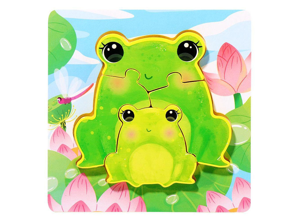 پازل برجسته 4 تکه طرح حیوانات