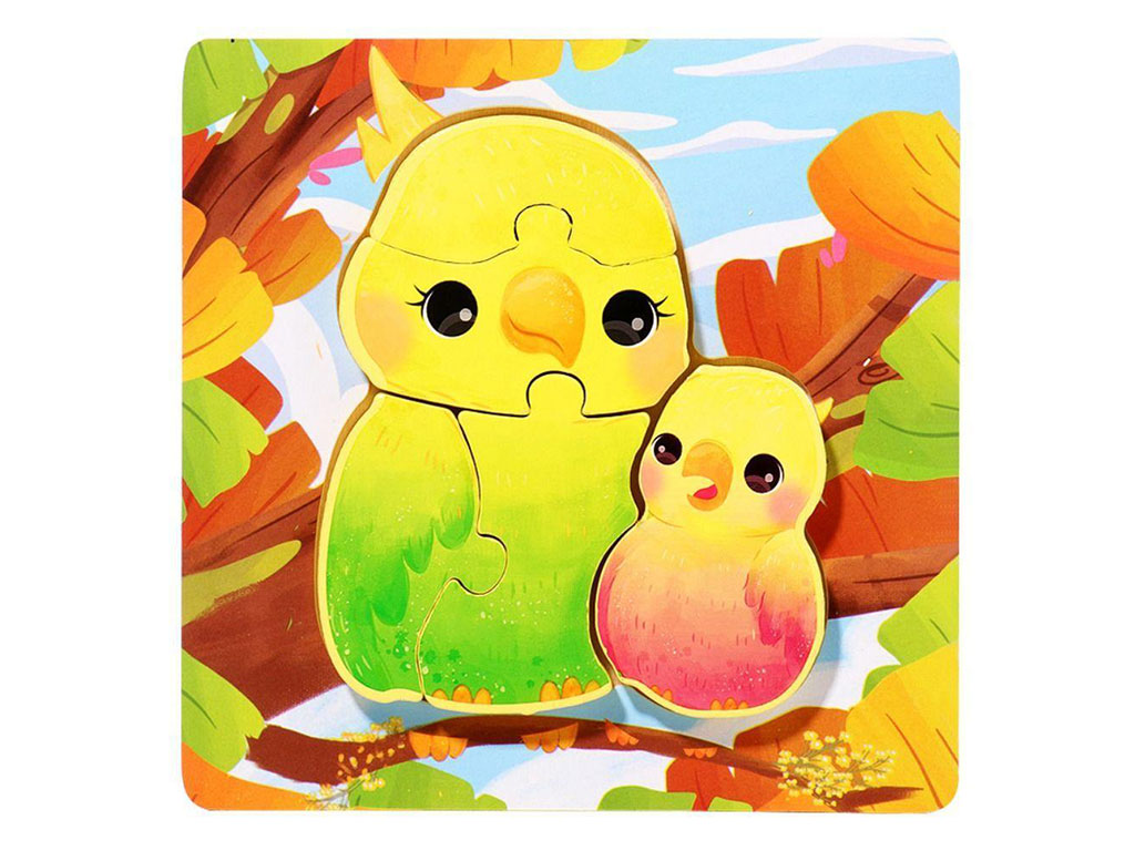 پازل برجسته 4 تکه طرح حیوانات