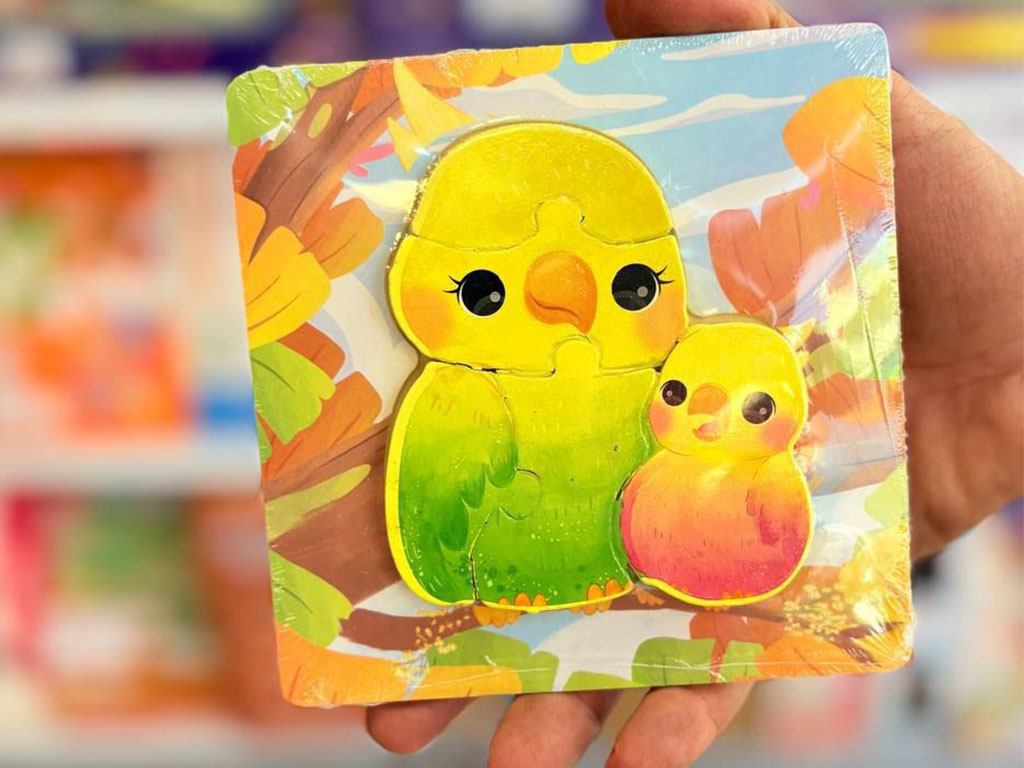 پازل برجسته 4 تکه طرح حیوانات