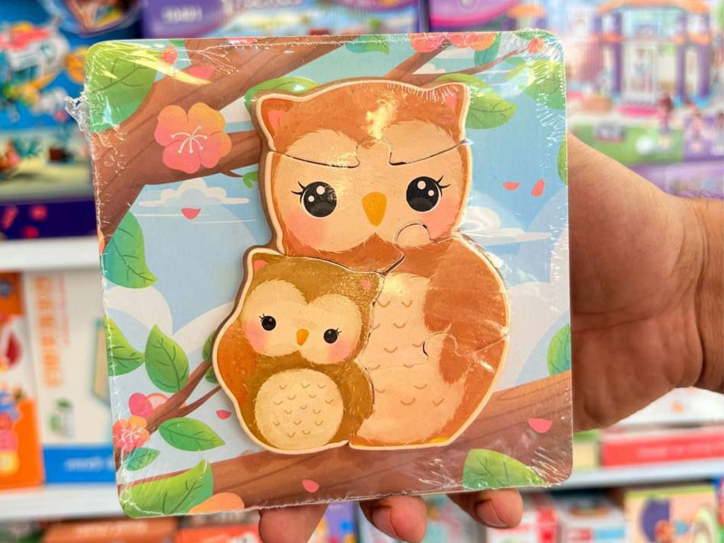 پازل برجسته 4 تکه طرح حیوانات