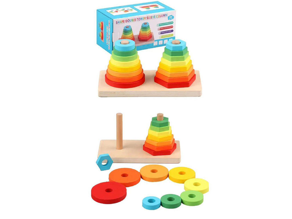 مونته سوری اشکال و برج هوش دومیله رنگارنگ