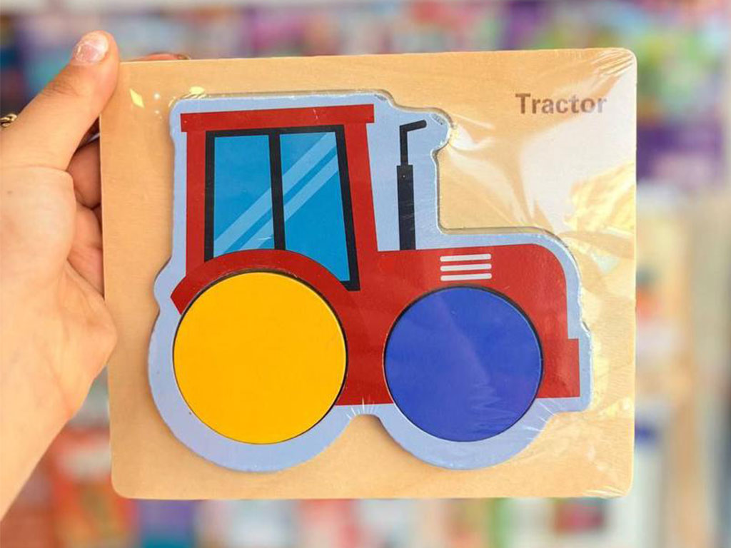 پازل چوبی جانمایی ( طرح وسایل نقلیه )