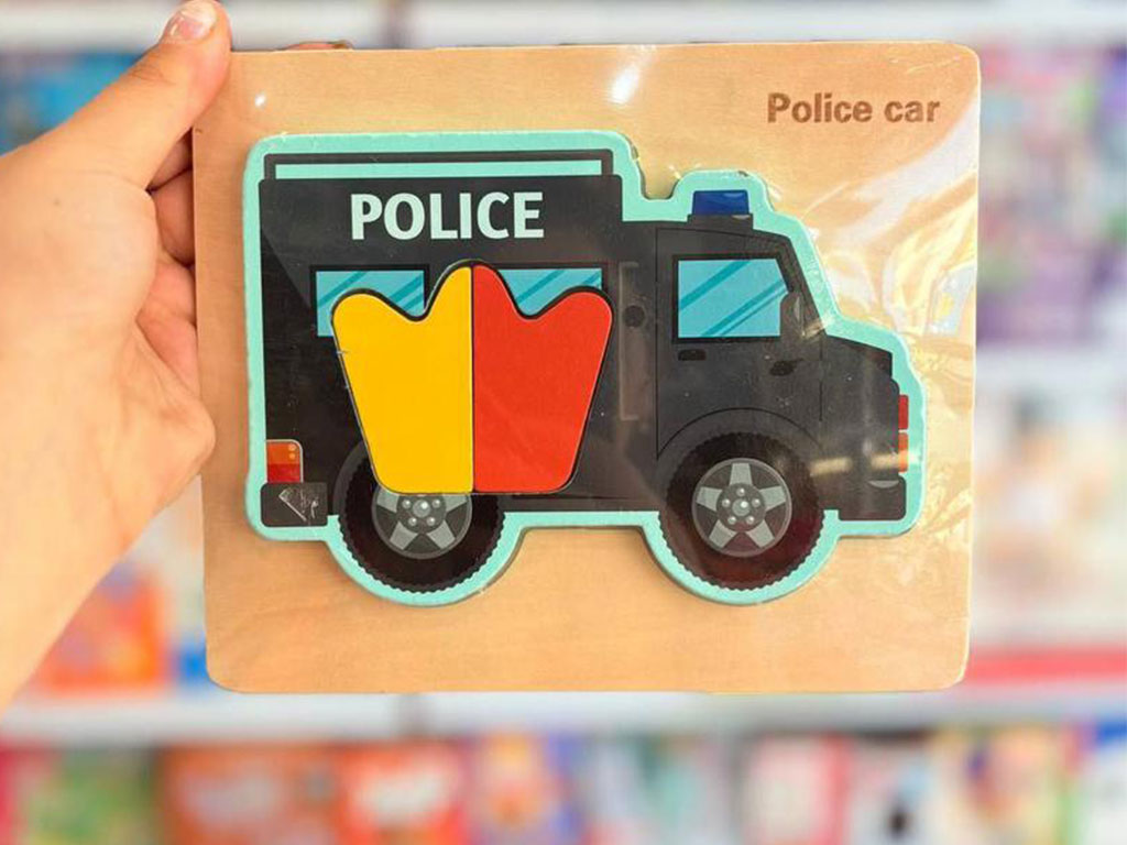 پازل چوبی جانمایی ( طرح وسایل نقلیه )