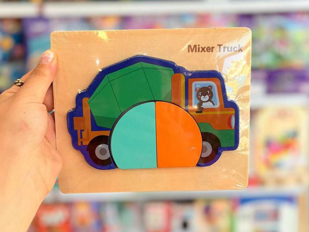 پازل چوبی جانمایی ( طرح وسایل نقلیه )