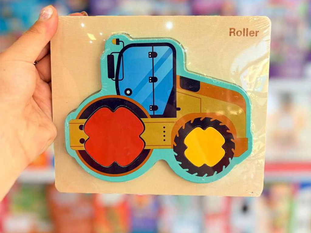 پازل چوبی جانمایی ( طرح وسایل نقلیه )