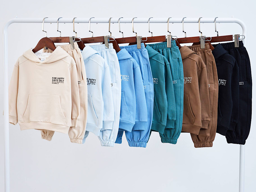 ست هودی و شلوار دورس دو نخ  بشیر Bashir